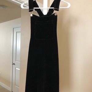 COPY - velvet overall dress